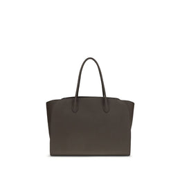 The Row Brown Calf Leather Bos Taurus Shoulder Bag