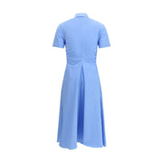 Alexander McQueen Blue Cotton Casual Dress