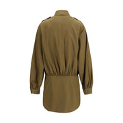 7FOR Brown Cotton Casual Dress