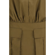 7FOR Brown Cotton Casual Dress