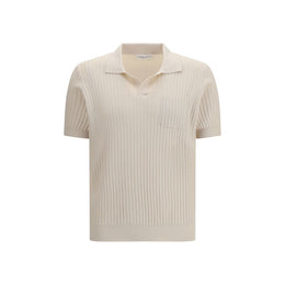 Roberto Collina Beige Cotton Polo Shirt