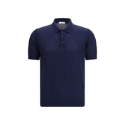 Roberto Collina Blue Cotton Polo Shirt