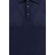 Roberto Collina Blue Cotton Polo Shirt