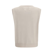 Extreme Cashmere Beige Cashmere Sleeveles Sweater