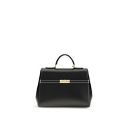 Dolce & Gabbana Black Calf Leather Bos Taurus Shoulder Bag