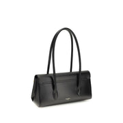 Dolce & Gabbana Black Calf Leather Bos Taurus Shoulder Bag