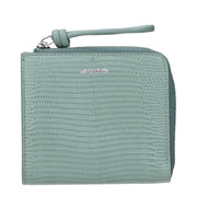 Jil Sander Green Leather Wallet