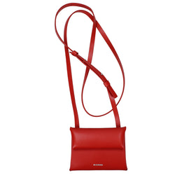Jil Sander Red Leather Crossbody Bag