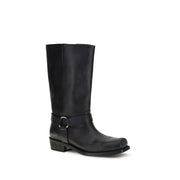 Golden Goose Black Calf Leather Bos Taurus Ankle Boots