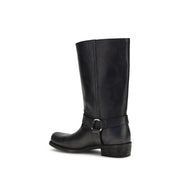 Golden Goose Black Calf Leather Bos Taurus Ankle Boots