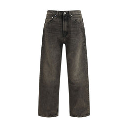 Our Legacy Black Cotton Relaxed Fit Jeans