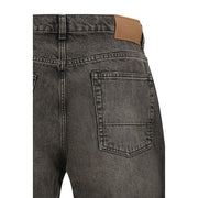 Our Legacy Black Cotton Relaxed Fit Jeans