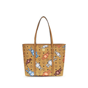 MCM Brown Fabric Shoulder Bag