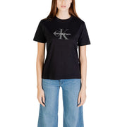 Calvin Klein Jeans Black Cotton T-Shirt