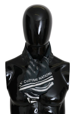 Costume National Blue Foulard Silk Women  Scarf