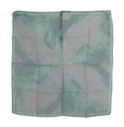 Costume National Green Silk Shawl Foulard Wrap Scarf