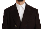 Dolce & Gabbana Bordeaux Cashmere Coat TAORMINA Blazer