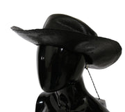 Costume National Black Wide Brim Cowboy Solid Hat