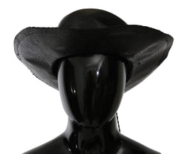 Costume National Black Wide Brim Cowboy Solid Hat