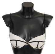 Just Cavalli White Polyester Spandex Push Up Bra Underwear