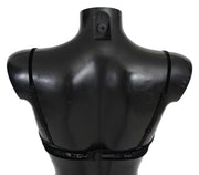 Ermanno Scervino Black Mesh Balconcino Bra Nylon  Underwear