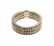 Nialaya Black CZ 925 Sterling Silver Womens Ring