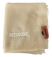 Missoni Beige Cashmere Unisex Neck Scarf