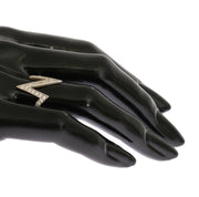 Nialaya Silver Authentic Womens Clear Ring