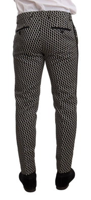 Dolce & Gabbana Black White Check 3 Piece Set MARTINI Suit