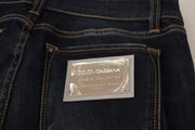 Dolce & Gabbana Blue Wash Slim Skinny Denim Cotton Stretch Jeans