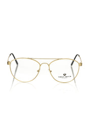 Frankie Morello Gold Metallic Men's Frame Aviator Eyeglasses