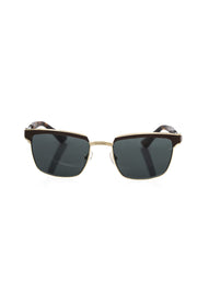 Frankie Morello Brown Metallic Fibre Sunglass