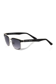Frankie Morello Black Metallic Fibre Sunglass