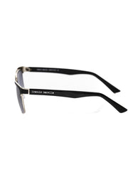Frankie Morello Black Metallic Fibre Sunglass