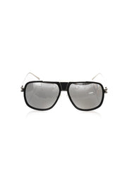 Frankie Morello Black Metallic Fibre Sunglass