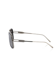 Frankie Morello Black Metallic Fibre Sunglass