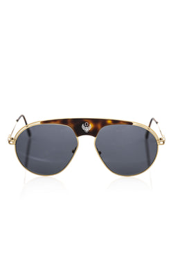 Frankie Morello Brown Metallic Fibre Sunglass