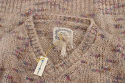 PINK MEMORIES Beige Wool Blend Knitted Oversize Sweater