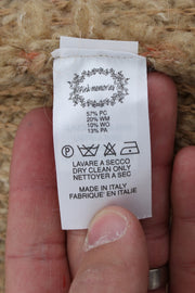 PINK MEMORIES Beige Wool Blend Cape Sweater