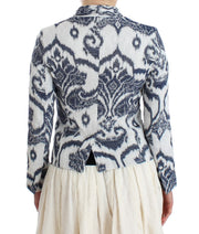 Christian Pellizzari Blue White Blazer Suit Jacket