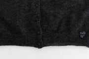 Ermanno Scervino Gray Knit Wool Cardigan Sweater