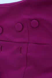 Barbara Casasola Purple Silk Sleeveless Blouse Top