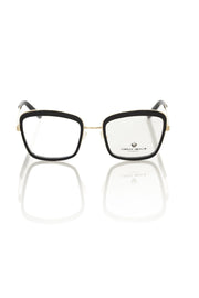 Frankie Morello Black Metallic Fibre Glasses Frame