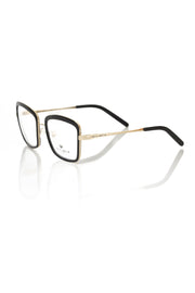 Frankie Morello Black Metallic Fibre Glasses Frame