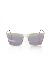 Frankie Morello Silver Metallic Women Sunglasses