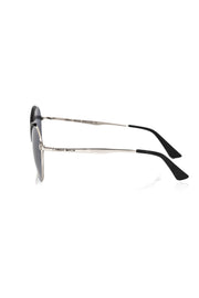Frankie Morello Black Metallic Fibre Sunglass
