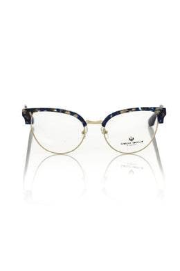 Frankie Morello Blue Metallic Fibre Glasses Frame