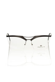 Frankie Morello Black Metallic Fibre Glasses Frame