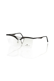 Frankie Morello Black Metallic Fibre Glasses Frame