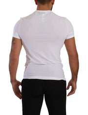 Dolce & Gabbana White Round Neck Cotton Stretch T-shirt Underwear